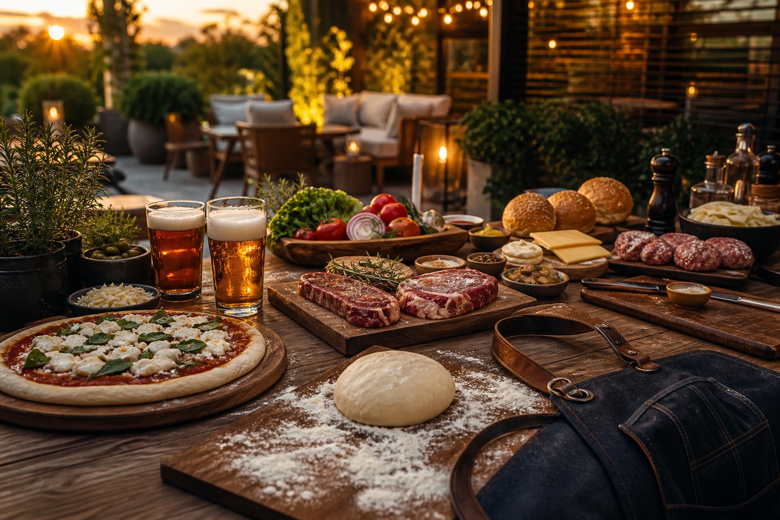Mesa gourmet para experiencia del Día de los Padres